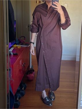 Tibi poplin shirt dress